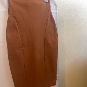 Fashion Nova Tan Pencil Skirt